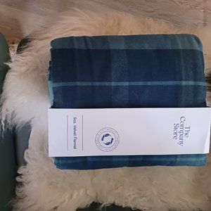 FULL/DOUBLE FLANNEL DUVET COVER FROM THE COMPANY STORE NEW IN PACKAGE WITH TAGS